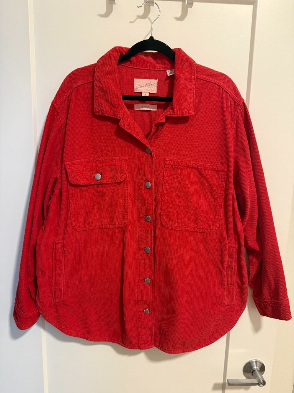Universal Thread Red Corduroy Button Up | XL